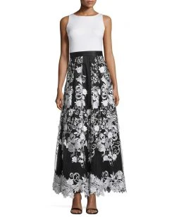Aidan Mattox - Floral Long Dress 54469680