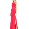 Aidan Mattox - Halter Neck Crepe Dress 54469750 Formal Gowns