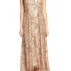 Aidan Mattox - Halter Neckline Embellished High Low Dress 54473990