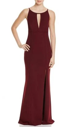 Formal Gowns Aidan Mattox - MD1E200798 Scoop Keyhole Crepe Dress