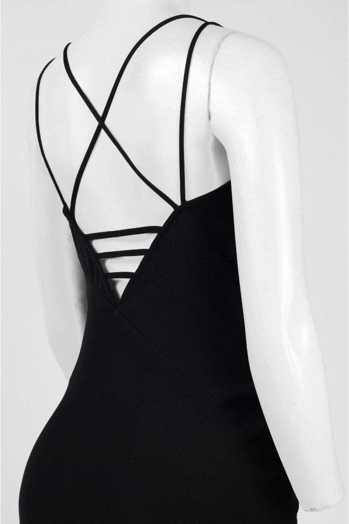 Aidan Mattox - MD1E200799 Bateau Neck Strappy Back Sheath Gown 4 Aidan Mattox - MD1E200799 Bateau Neck Strappy Back Sheath Gown