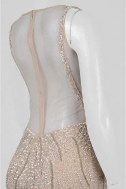 Aidan Mattox - MD1E200817 Sequin Embellished Sleeveless V Neck Gown 7 Aidan Mattox - MD1E200817 Sequin Embellished Sleeveless V Neck Gown