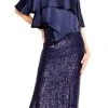 Aidan Mattox - MD1E201424 Jewel Neck Popover Sequined Gown Formal Gowns 1 Aidan Mattox - MD1E201424 Jewel Neck Popover Sequined Gown Formal Gowns