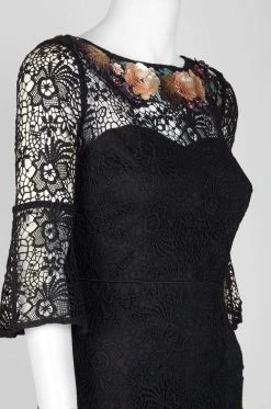 Aidan Mattox - MD1E202735 Floral Lace Bateau Trumpet Dress 11 Aidan Mattox - MD1E202735 Floral Lace Bateau Trumpet Dress