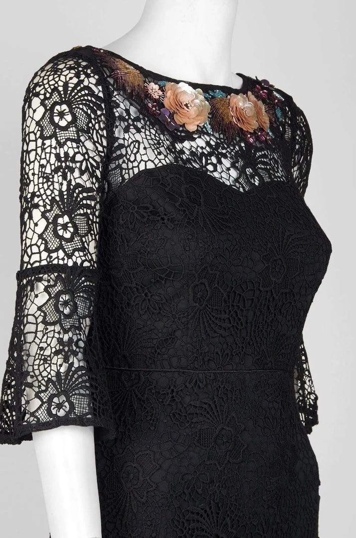 Aidan Mattox - MD1E202735 Floral Lace Bateau Trumpet Dress 7 Aidan Mattox - MD1E202735 Floral Lace Bateau Trumpet Dress