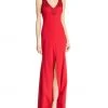 Formal Gowns Aidan Mattox - MD1E202834 Embellished Halter V-neck Trumpet Dress