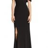 Aidan Mattox - MD1E203104 Off-Shoulder Tassel Sleeves Evening Gown 2 Aidan Mattox - MD1E203104 Off-Shoulder Tassel Sleeves Evening Gown