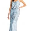 Formal Gowns Aidan Mattox - MD1E203800 Embellished V Neck Blouson Dress