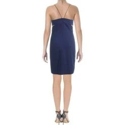 Cocktail Dresses Aidan Mattox - MN1E200050 Sleeveless Halter Sheath Dress