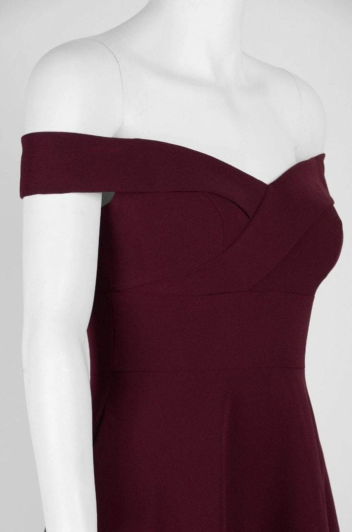 Formal Gowns Aidan Mattox - MN1E200909 Off-Shoulder High Low A-line Dress 6 Formal Gowns Aidan Mattox - MN1E200909 Off-Shoulder High Low A-line Dress