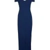 Formal Gowns Aidan Mattox - MN1E202585 Off-Shoulder Scuba Crepe Long Sheath Dress 2 Formal Gowns Aidan Mattox - MN1E202585 Off-Shoulder Scuba Crepe Long Sheath Dress