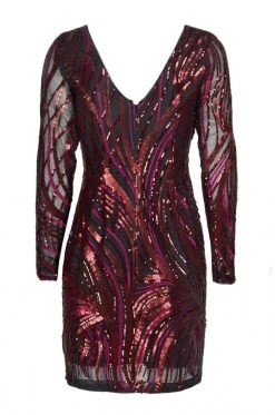 Cocktail Dresses Aidan Mattox - MN1E202942 Embroidered Sequined Bateau Sheath Dress 10 Cocktail Dresses Aidan Mattox - MN1E202942 Embroidered Sequined Bateau Sheath Dress