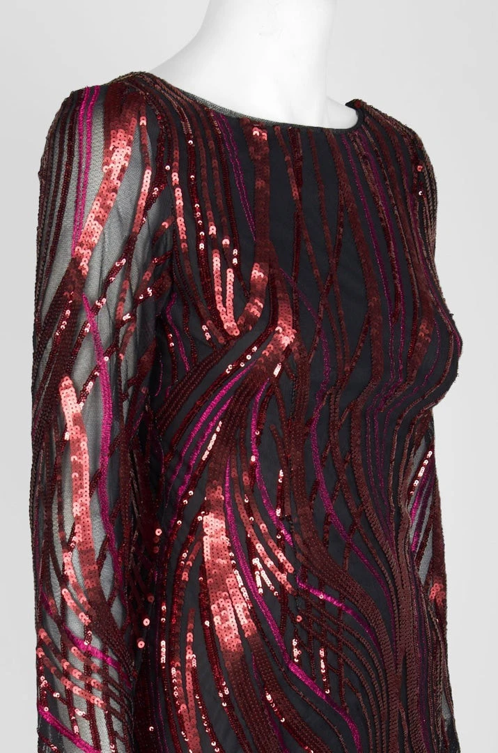 Cocktail Dresses Aidan Mattox - MN1E202942 Embroidered Sequined Bateau Sheath Dress 7 Cocktail Dresses Aidan Mattox - MN1E202942 Embroidered Sequined Bateau Sheath Dress