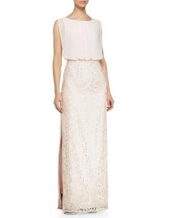 Formal Gowns Aidan Mattox - Sleeveless Lace Long Dress 251704760