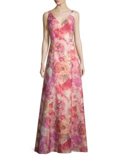Formal Gowns Aidan Mattox - Sleeveless V Neck Long Dress MD1E200058