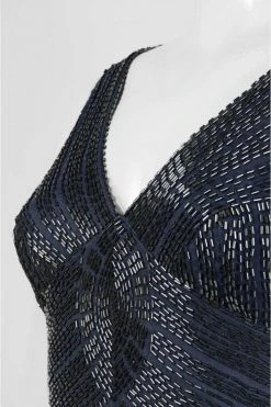 Aidan Mattox - V Neck Long Dress 54474240