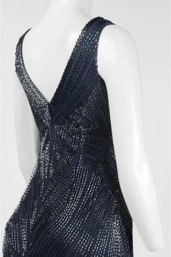 Aidan Mattox - V Neck Long Dress 54474240