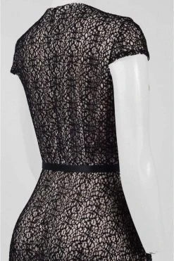 Alex Evenings - 1121243 Jewel Crochet Belt Dress Formal Gowns 5 Alex Evenings - 1121243 Jewel Crochet Belt Dress Formal Gowns