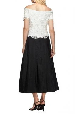 Cocktail Dresses Alex Evenings - 117372 Scoop Embroidered Mesh Dress