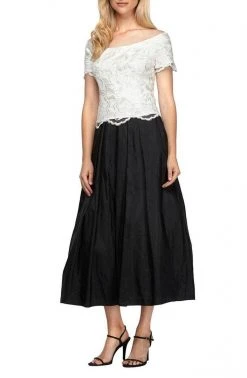 Cocktail Dresses Alex Evenings - 117372 Scoop Embroidered Mesh Dress