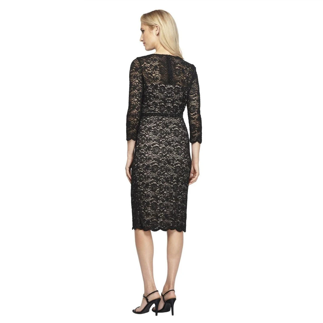 Alex Evenings - Lace Jewel Neck Dress 1121626 Cocktail Dresses 4 Alex Evenings - Lace Jewel Neck Dress 1121626 Cocktail Dresses