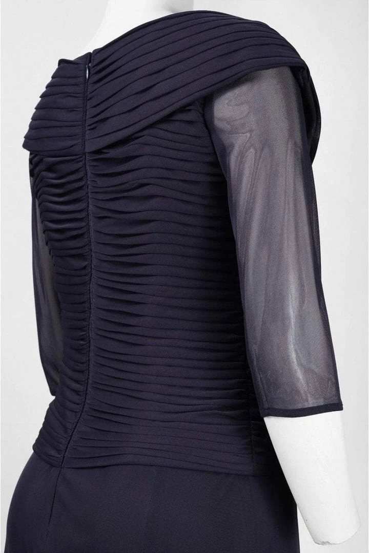 Alex Evenings - Off Shoulder Tea Length Dress 132141 Formal Gowns 7 Alex Evenings - Off Shoulder Tea Length Dress 132141 Formal Gowns