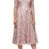 Alex Evenings - Tea Length Lace A-Line Dress 8117835 - 1 Pc Rose In Size 18 Available 1 Alex Evenings - Tea Length Lace A-Line Dress 8117835 - 1 Pc Rose In Size 18 Available