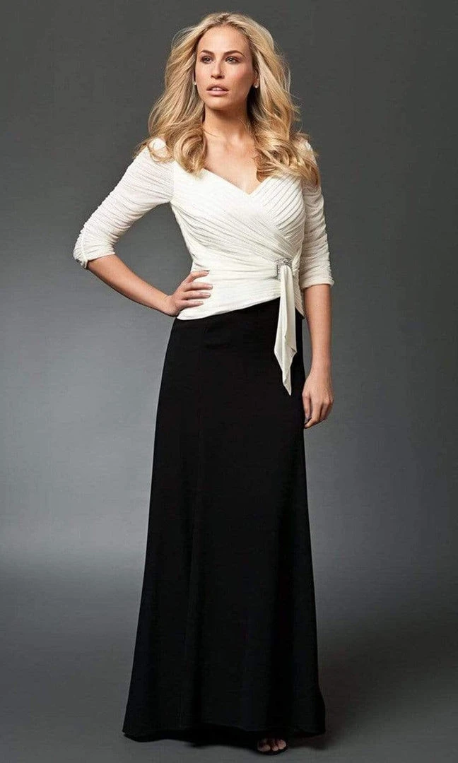 Alexander By Daymor 1023 Brooch Accented Ruched A-Line Gown - 1 Pc New Champagne In Size 20 Available 5 Alexander By Daymor 1023 Brooch Accented Ruched A-Line Gown - 1 Pc New Champagne In Size 20 Available