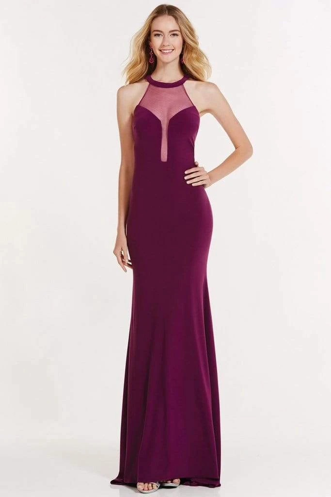 Alyce Paris - 1212 Halter Neck Trumpet Dress With Train Formal Gowns 5 Alyce Paris - 1212 Halter Neck Trumpet Dress With Train Formal Gowns