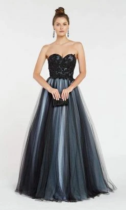 Alyce Paris - 1415 Strapless Embellished Tulle Ballgown Formal Gowns