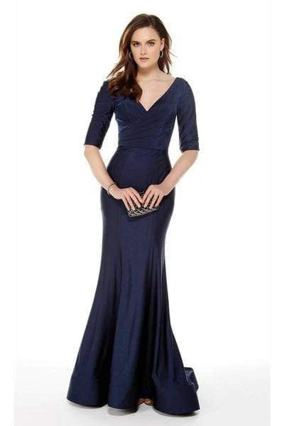 Alyce Paris - 27016 V Neck Half Sleeves Mermaid Evening Dress Formal Gowns 3 Alyce Paris - 27016 V Neck Half Sleeves Mermaid Evening Dress Formal Gowns