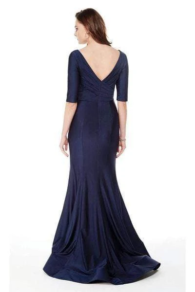 Alyce Paris - 27016 V Neck Half Sleeves Mermaid Evening Dress Formal Gowns 4 Alyce Paris - 27016 V Neck Half Sleeves Mermaid Evening Dress Formal Gowns