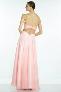 Alyce Paris - 35809 Floral Beaded Ruched Sweetheart Chiffon Dress