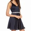 Alyce Paris - 3885 Strappy V-Neck A-Line Short Dress 1 Alyce Paris - 3885 Strappy V-Neck A-Line Short Dress