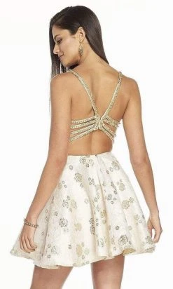 Cocktail Dresses Alyce Paris - 3899 Embroidered Sexy Back Cocktail Dress