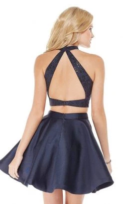 Cocktail Dresses Alyce Paris - 4068 Two Piece Jacquard Mikado A-line Dress 5 Cocktail Dresses Alyce Paris - 4068 Two Piece Jacquard Mikado A-line Dress