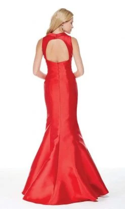 Formal Gowns Alyce Paris - 5020 High Neck Sculpted Mikado Mermaid Gown