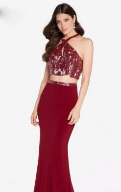 Formal Gowns Alyce Paris - 60013 Two Piece Halter Trumpet Dress