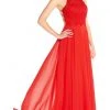Formal Gowns Alyce Paris - 60061 Beaded Lace Bodice Strappy Open Back Chiffon Gown