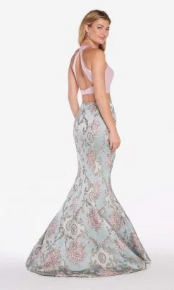 Alyce Paris - 60120 Two Piece High Halter Mermaid Gown