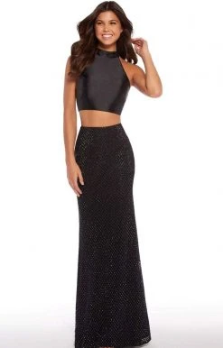 Formal Gowns Alyce Paris - 60163 Two Piece Mikado Diamond Lace Sheath Dress