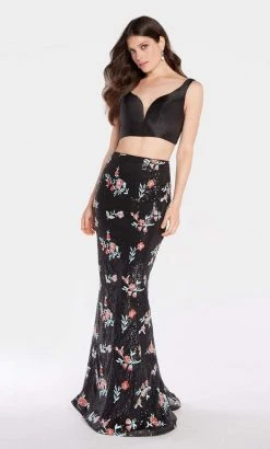 Formal Gowns Alyce Paris - 60185 V-neck Two-Piece Sheath Gown