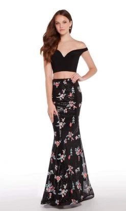 Alyce Paris - 60188 Off-Shoulder Two-Piece Sheath Gown