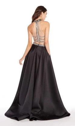 Alyce Paris - 60195 Beaded High Halter Neck Two-Piece Ballgown Formal Gowns