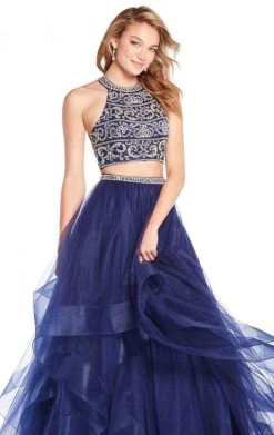 Alyce Paris - 60209 Two Piece Halter Strappy Ballgown Formal Gowns