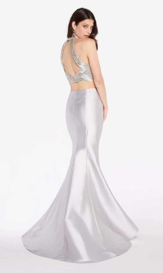 Formal Gowns Alyce Paris - 60216 Halter Neckline Mikado Mermaid Gown 4 Formal Gowns Alyce Paris - 60216 Halter Neckline Mikado Mermaid Gown