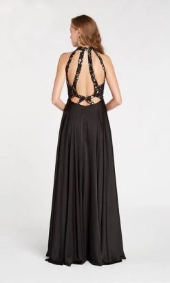 Formal Gowns Alyce Paris - 60298 High Halter Pleated A-Line Evening Dress