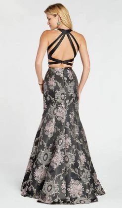 Formal Gowns Alyce Paris - 60335 Two Piece High Halter Jacquard Mermaid Dress