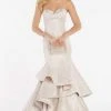 Alyce Paris - 60338 Strapless Sweetheart Neckline Brocade Ruffled Mermaid Gown - 1 Pc Champagne In Size 4 Available Formal Gowns 2 Alyce Paris - 60338 Strapless Sweetheart Neckline Brocade Ruffled Mermaid Gown - 1 Pc Champagne In Size 4 Available Formal Gowns
