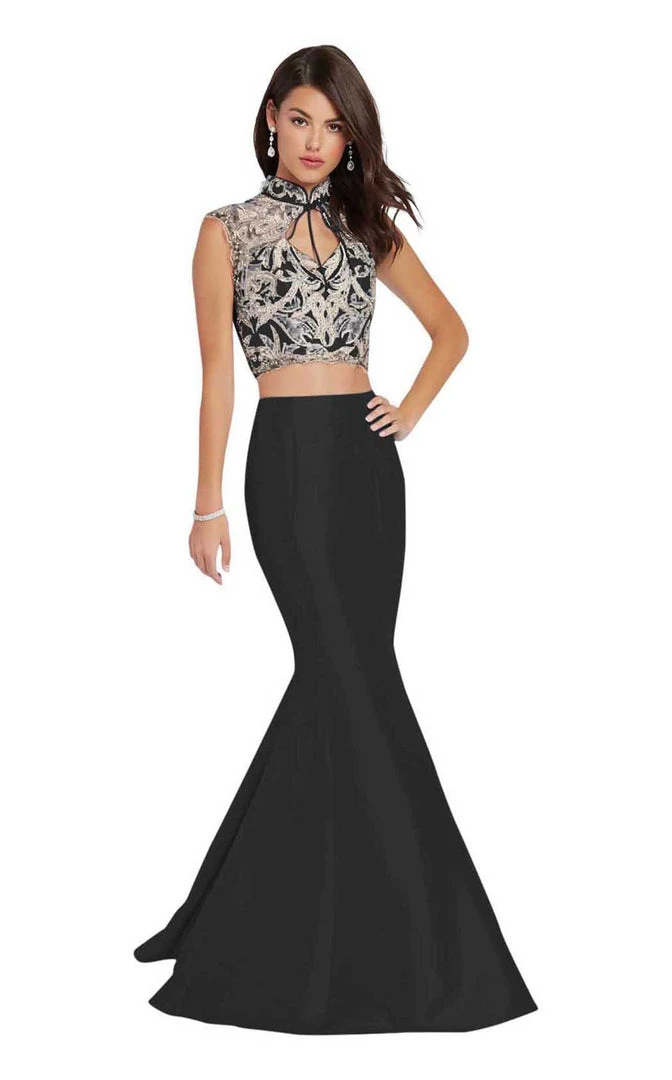Alyce Paris - 60370 Two Piece High Neck Trumpet Gown Formal Gowns 5 Alyce Paris - 60370 Two Piece High Neck Trumpet Gown Formal Gowns